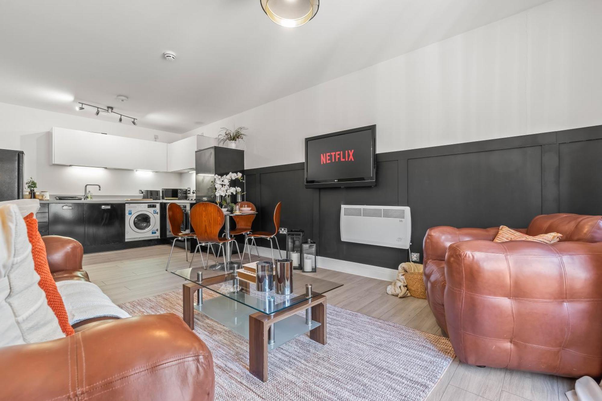2 Bed The Postbox Free Parking Apartment *